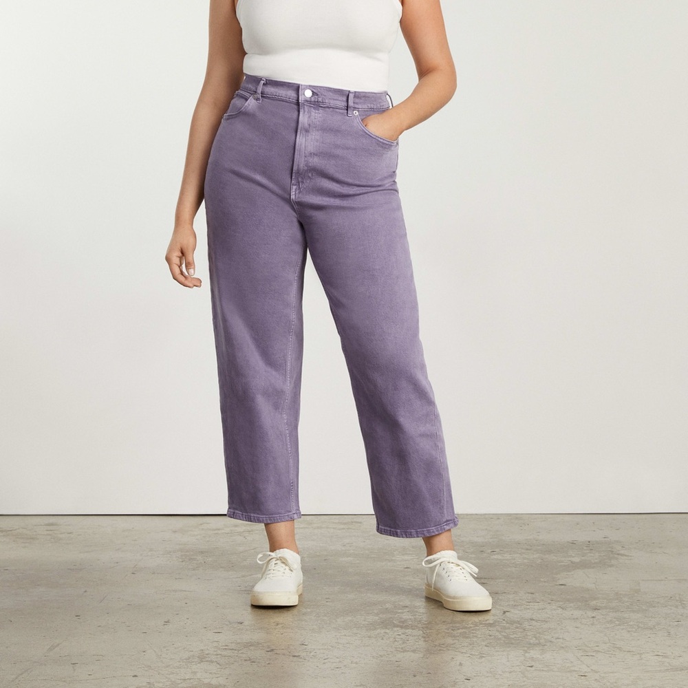 Everlane Way High Jean Purple Size 29